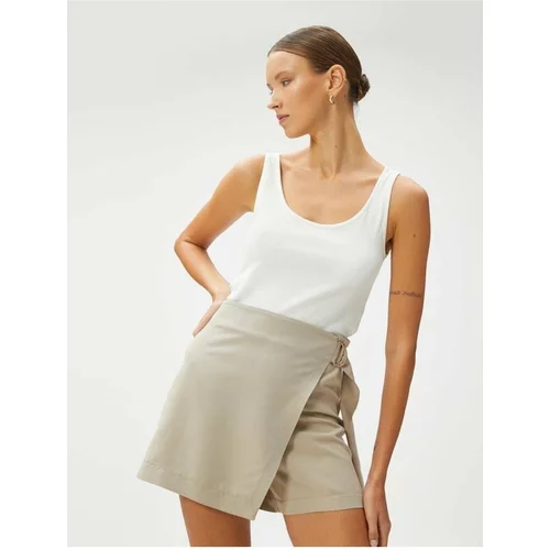 Koton Mini Shorts Skirt With Belt Modal Mixture