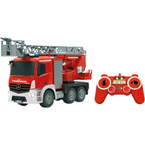 JAMARA kamion na daljinsko upravljanje vatrogasni Mercedes Antos, crveni 1:20, (4042774416799) Slike