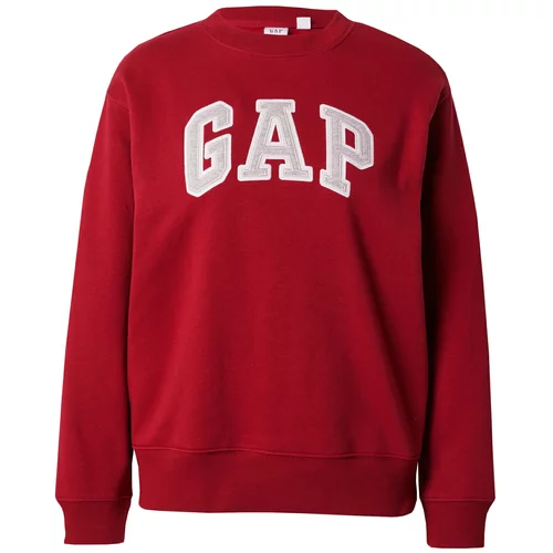 GAP Sweater majica 'HERITAGE' crvena / bijela