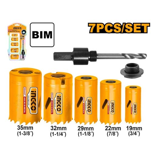 Ingco set kruna za metal AKH0071 19-35 mm Cene