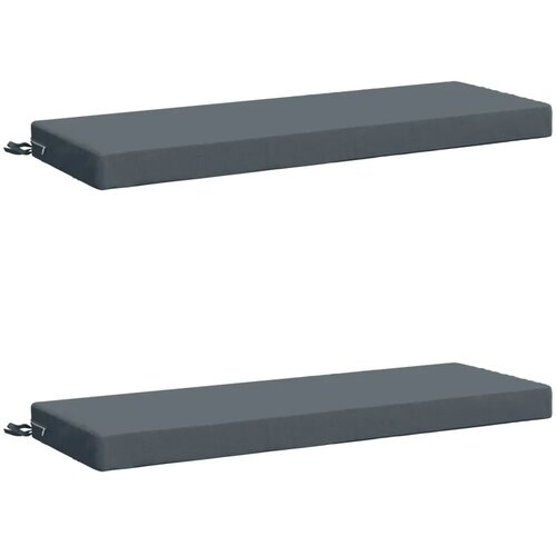  Jastučići za klupe - 2 dijela SOEST 2 kom. 100% poliester Plava - Plava 100 x 40 x 8 cm Melange Slike
