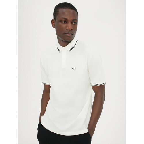 Armani Exchange Majica črna / off-bela Slike