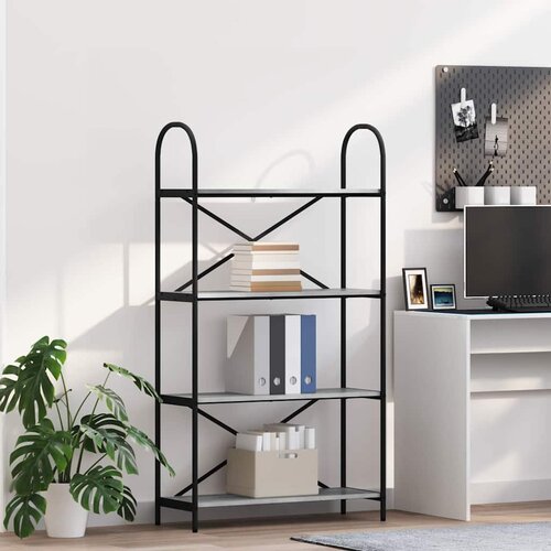 VidaXL Polica Sivi hrast sonoma 80 x 30 x 146 cm Konstruirano drvo Slike