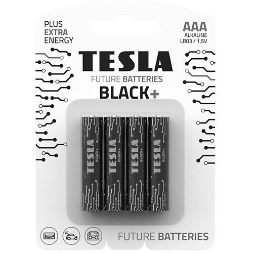 Tesla Batteries - 4 kom alkalne AAA baterije BLACK+ 1,5V 1200 mAh Cene
