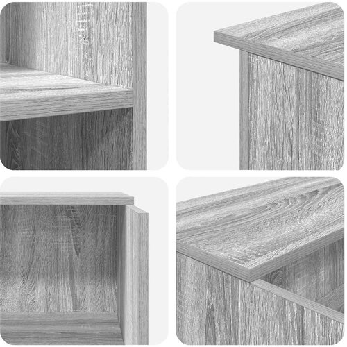  Recepcijski stol 100x50x103,5 cm od konstruiranog drva Siva 100 x 50 x 103.5 cm Slike