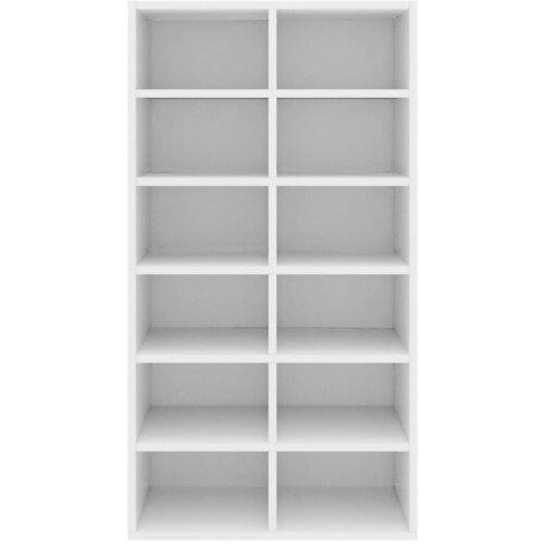  Stalak za cipele bijeli 54 x 34 x 100,5 cm konstruirano drvo Slike