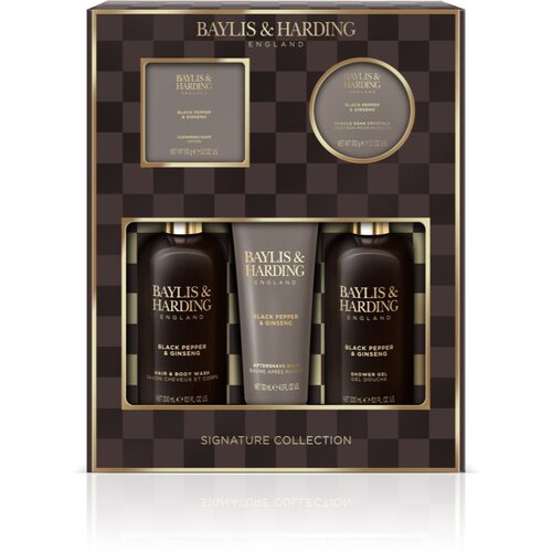 Baylis &amp;amp; Harding Black Pepper &amp;amp; Ginseng poklon set (za kupke) za mu&amp;scaron;karce Slike
