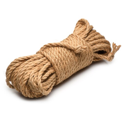 Master Series Tied Up Jute Bondage Rope 50ft Tan Cene