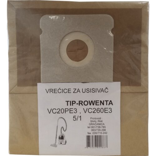  SAALPAK VREĆICE ZA USISIVAČ 5/1 TIP-ROWENTA,BOSCH,KARCHER Cijene