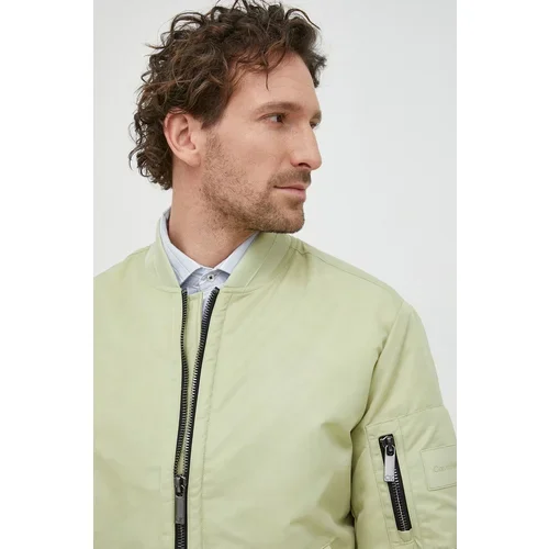 Calvin Klein Bomber jakna moški, zelena barva