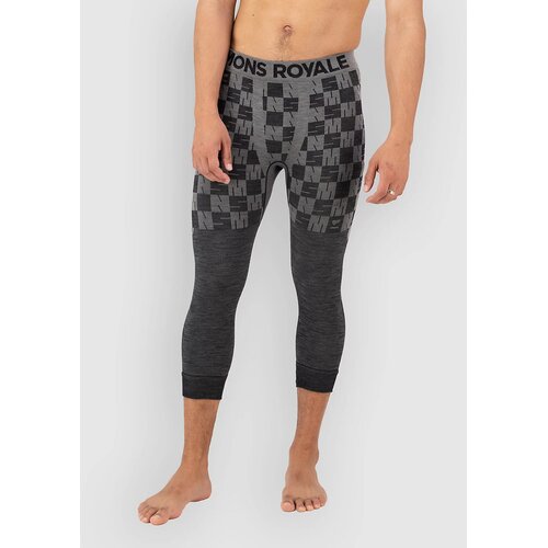 Mons Royale Ascender Merino 3/4 Legging Funkcijske hlace dried sage / black Slike