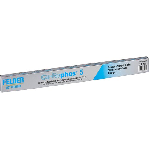 Felder L&amp;ouml;ttechnik cu-rophos 5&amp;#039;&amp;#039; spajkalna palica palica\, neosvinčeni cup 281 16 g 2 mm, (20428796) Slike