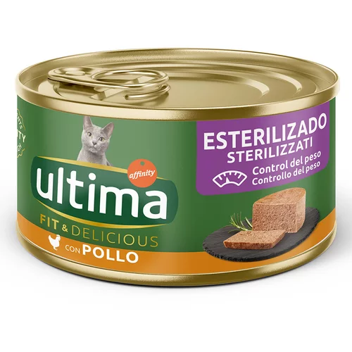 Affinity Ultima Posebna ponuda! Ultima Nature Paté / Ultima Fit & Delicious Sterilized - Sterilized piletina (18 + 6 gratis!)
