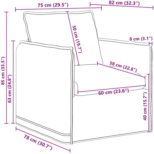  Set sofe 2 pcs Sivosmeđa 156 x 82 x 85 cm Tkanina Slike