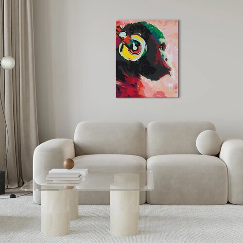  Slika za samostalno slikanje - Monkey In Headphones 40x50 Slike