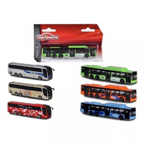 Majorette avtobus 13 cm MAN City Bus 6 sort Slike