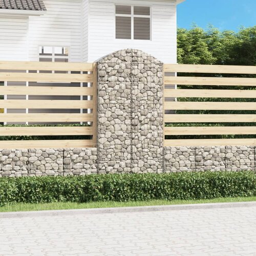  Gabionska košara s lukom 100x50x200/220 cm pocinčano željezo Cene