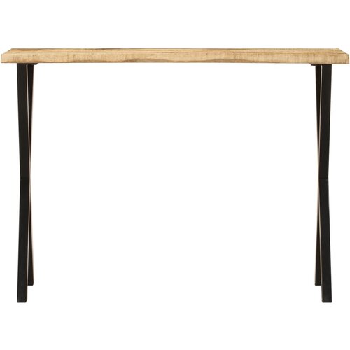 Maison Chic konzolna miza - miza ob steni z naravnim robom 105x33x76 cm trden mangov les, (21785989) Slike