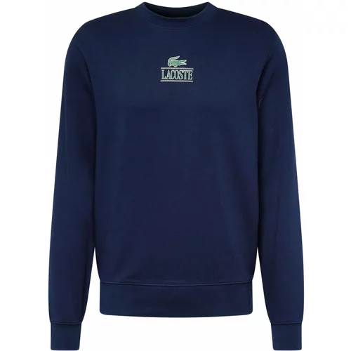 Lacoste Sweater majica tamno plava / svijetlozelena / bijela