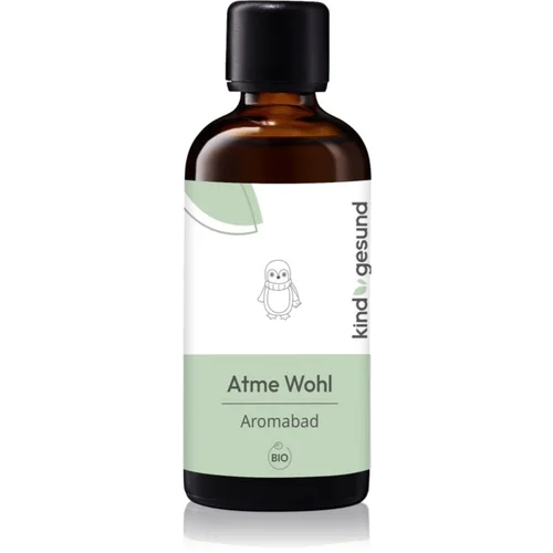 Kindgesund Breathe Well Aroma Bath olje za kopel za podporo zdravja dihal 100 ml