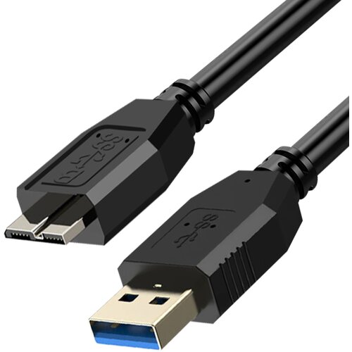 AVIZAR kabel usb 3.0 na micro b za samsung galaxy S5, note 3 in note pro 12.2, dolžina 1,8 m - crn, (20649833) Slike
