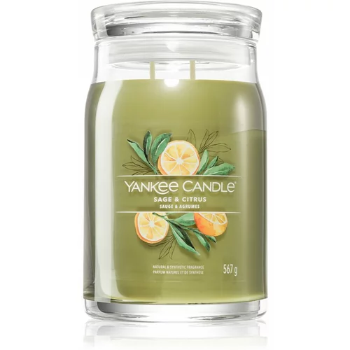 Yankee Candle Sage & Citrus mirisna svijeća Signature 567 g