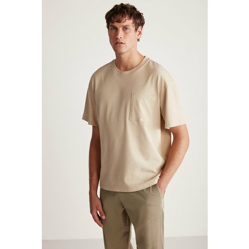 GRIMELANGE T-Shirt - Beige - Oversize Slike