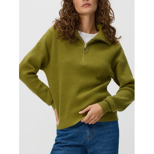 Reserved Džemper s visokim udjelom viskoze - smeđezeleno Cene
