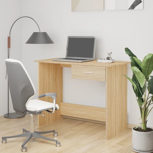 Furnova Pisalna miza sonoma hrast 100x50x76 cm iverna plošča, (21925509) Cene