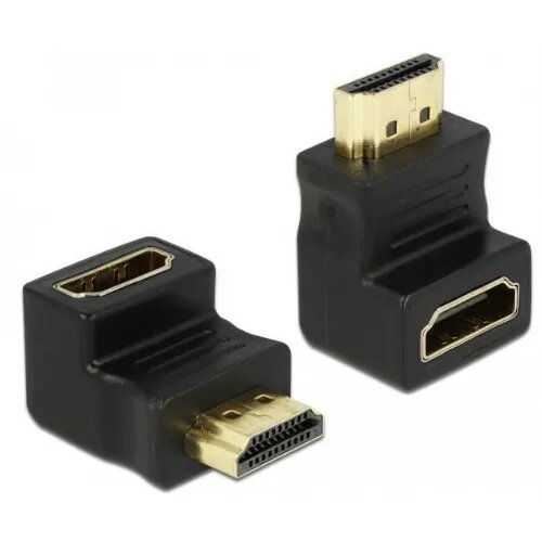 Cabletech Adapter HDMI-M na HDMI-Ž, kotni, 90&amp;deg; navzdol Slike