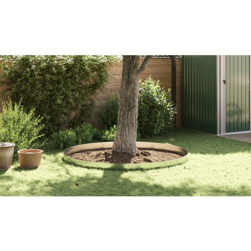 VidaXL Obrobe za trato 10 kos 20x100 cm Prilagodljivo pocinkano jeklo Slike