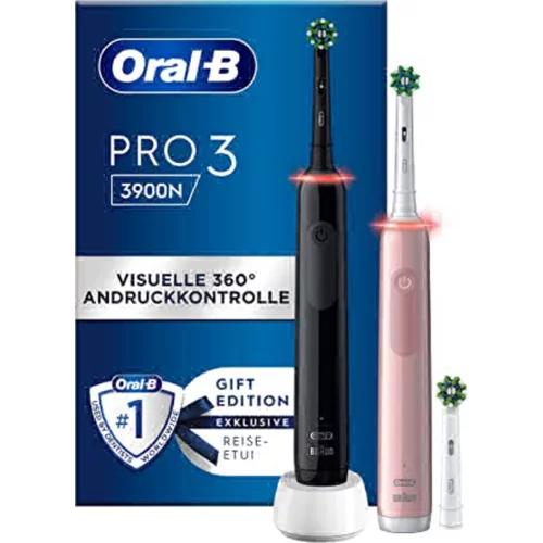 Oral-b Pro 3 3900N Black/Pink mit 2. Han