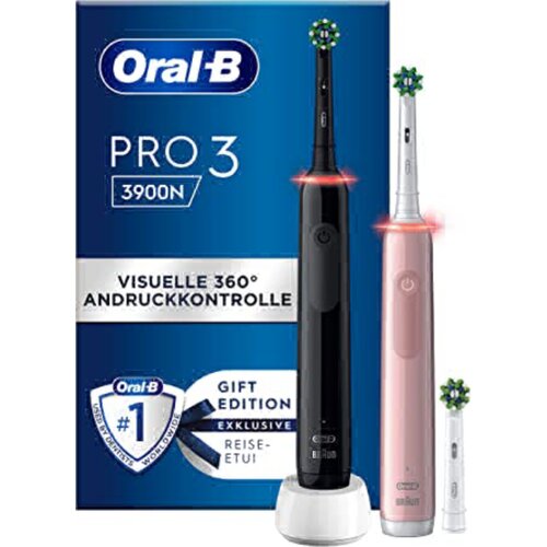 Oral-b Pro 3 3900N Crna/Roza s 2. za Slike