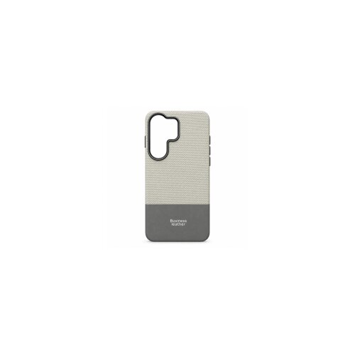  ONES maskica Samsung S26 Ultra Business Leather Light Gray-Dark Gray Slike