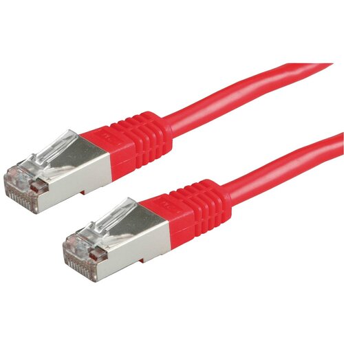 Roline 21.15.0351 RJ45 omrežni kabel\, patch kabel cat 5e s/ftp 3.00 m rdeča 1 kos, (20420108) Cene