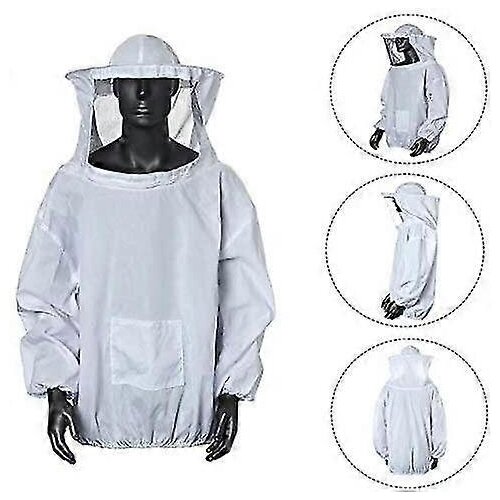 INORCO Bluza Costume Quipement De Protection Avec Chapeau Professionnel Anti Abeille Pour Apiculture Apiculteur Capuche Suprieure Rsistante Aux Abeilles, Bl, (21986443) Cene
