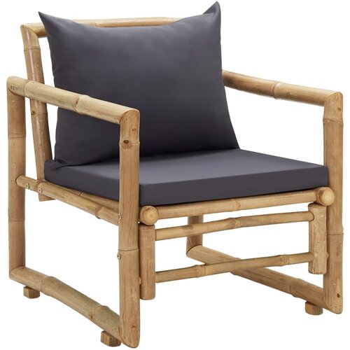 Maison Chic Vrtni stoli - Stol za vrt z blazinami 2 kosa bambus JS2101, (21876975) Slike