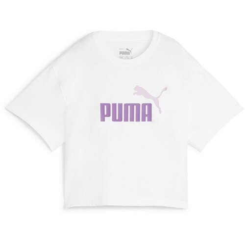 Puma GRILS LOGO CROPPED TEE Bijela Slike