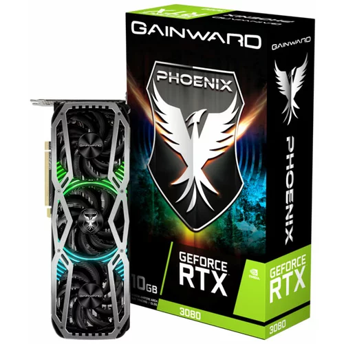 Gainward Obnovljeno - kot novo - GeForce RTX 3080 Phoenix 10GB GDDR6X RGB gaming grafična kartica, (21210304)