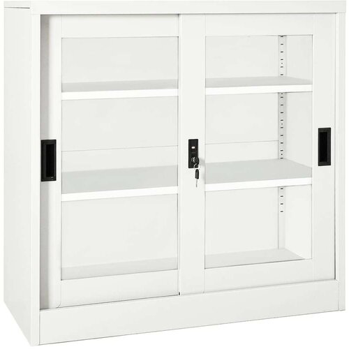 vidaXL s kliznim vratima bijeli 90 x 40 x 90 cm čelični Cijene