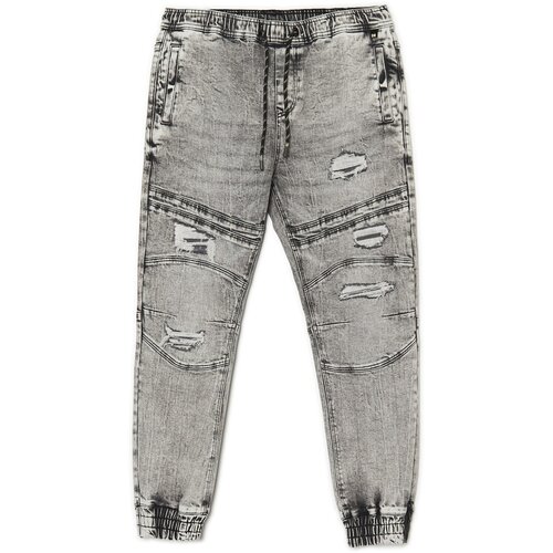 Cropp mu&amp;scaron;ke jogger hlače od trapera - Svijetlo siva 1380Z-09J Slike