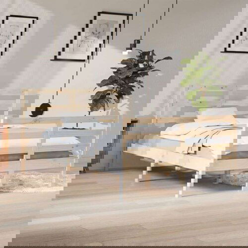  Posteljni okvir iz trdne borovine 120x200 cm, (20648589) Cene