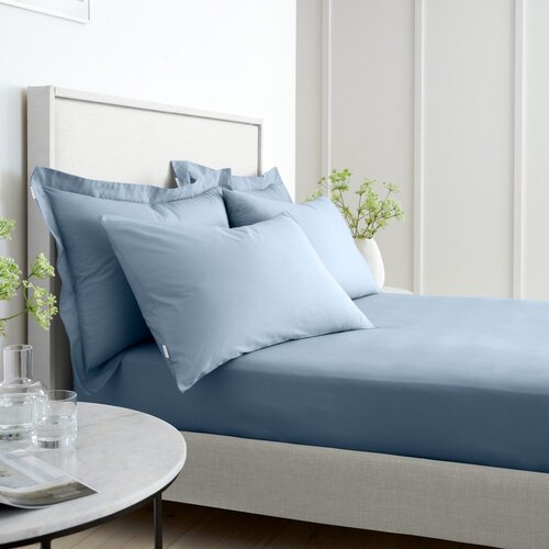Bianca Modra napenjalna rjuha iz bombažnega perkala 90x190 cm Cotton Percale &amp;ndash; Slike