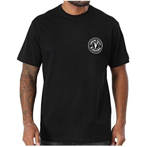 Versace Majice s kratkimi rokavi 78GAHE07 CJ00E Črna Slike