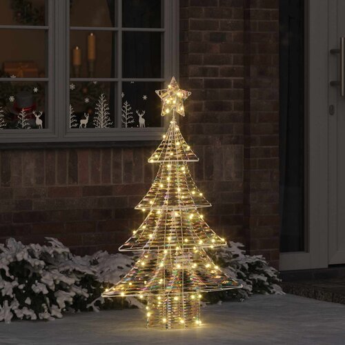  Božićno drvce s 120 LED svjetlima Topla bijela 120,5 cm PET Cijene