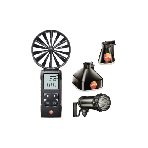 testo 417 set 2 – krilni anemometar s mjernim lijevkom i ispravljačem 417-2 anemometar 0.3 do 20 m/s