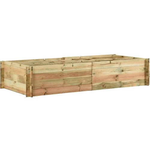 Furnova Dvignjeno vrtno cvetlično korito borovina 197x100x40 cm, (21920231) Slike
