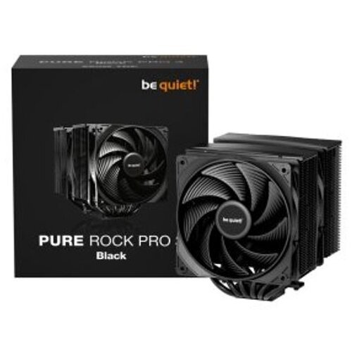 Be Quiet! BK042 pure rock pro 3 black [LGA-1851 default ilm and rl-ilm support/AM5], 250W tdp, two pure wings 3 120mm pwm fan max. 34.8dB(A), 6 high-performance 6mm heat pipes with hdt technology Slike
