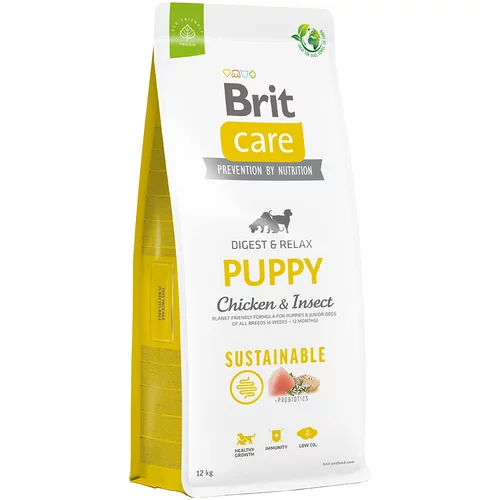 Brit Care Dog Sustainable Puppy piščanec & insekti - 12 kg