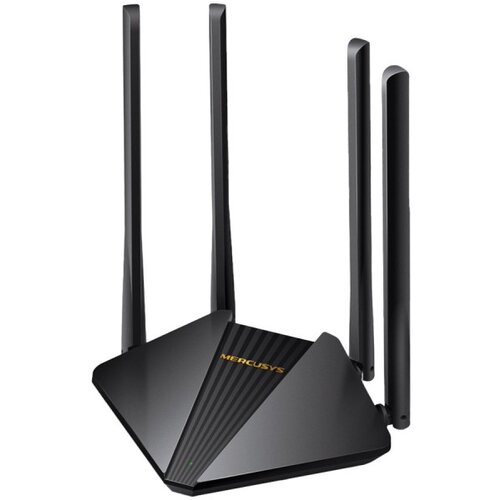 Mercusys AC1200 Dual-Band Wi-Fi Gigabit RouterSPEED: 300 Mbps at 2.4 GHz + 867 Mbps at 5 GHz SPEC: 4× Fixed External Antennas, 2× Gigabit LAN Ports Cene